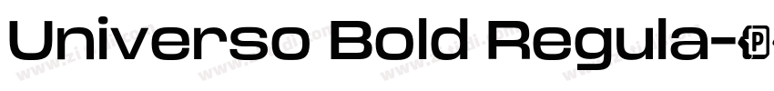Universo Bold Regula字体转换